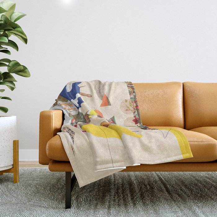 another daydream night flow animal and Throw Blanket Gallery Image 1
