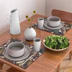 Christmas night forest ornaments Placemat Gallery Image 2