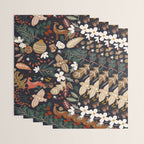 Christmas night forest ornaments Wrapping Paper Gallery Image 3