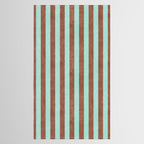 STRIPES - 005 - brown and teal Tablecloth Gallery Image 2