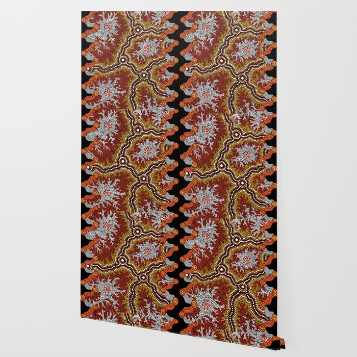 Aboriginal Art Authentic â Mountains Wallpaper Gallery Image 2