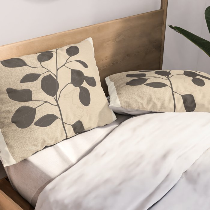 Modern Minimal Branch 1 Pillow Sham Gallery Image 2