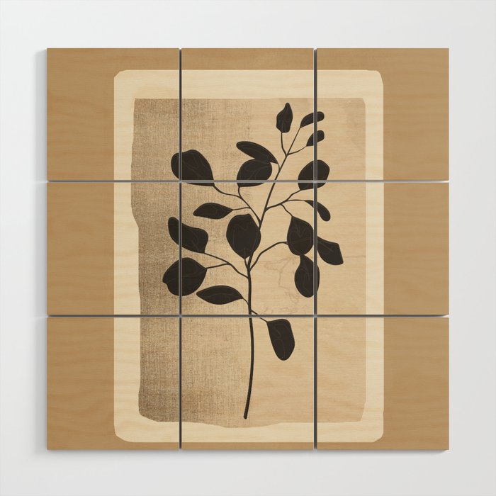Modern Minimal Branch 1 Wood Wall Art Gallery Image 1