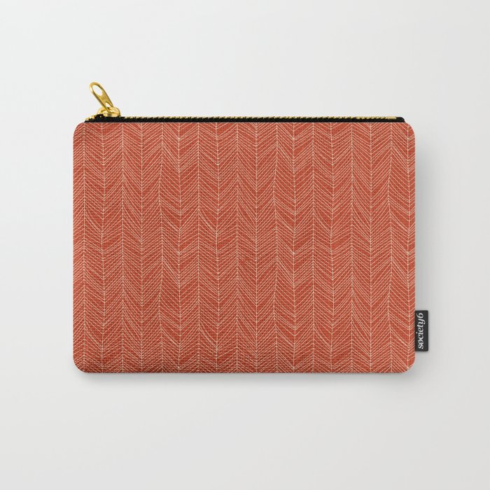 Bohemian Organic Linen Burnt Orange Carry All Pouch Gallery Image 1