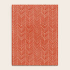 Bohemian Organic Linen Burnt Orange Notebook Gallery Image 4