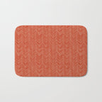 Bohemian Organic Linen Burnt Orange Bath Mat Gallery Image 1