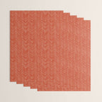 Bohemian Organic Linen Burnt Orange Wrapping Paper Gallery Image 3