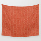 Bohemian Organic Linen Burnt Orange Wall Tapestry Gallery Image 4