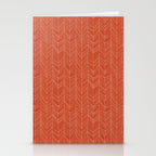 Bohemian Organic Linen Burnt Orange Stationery Card Gallery Image 2