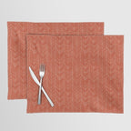 Bohemian Organic Linen Burnt Orange Placemat Gallery Image 1