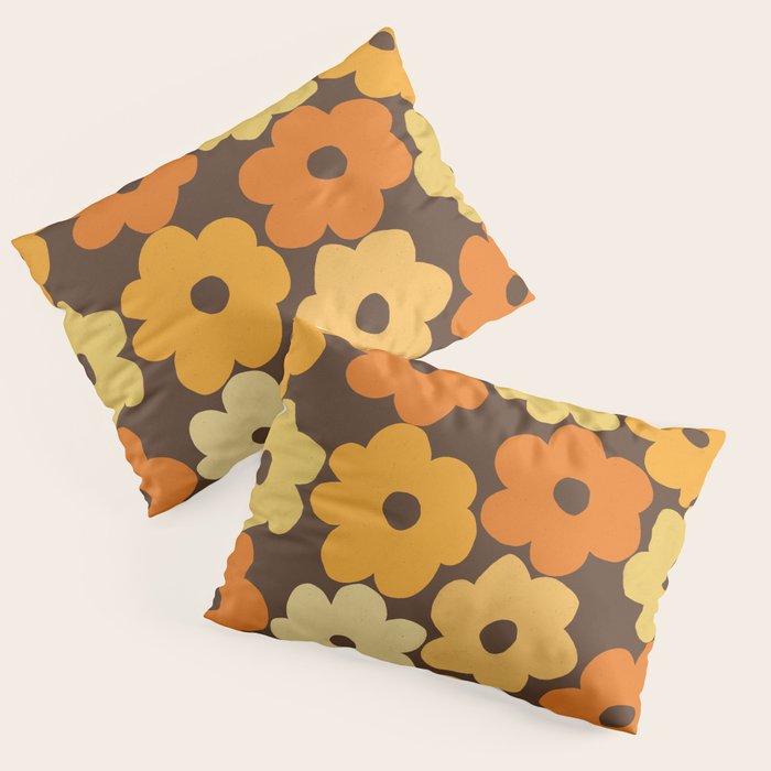 Simple Flower Pattern #2 Pillow Sham Gallery Image 3