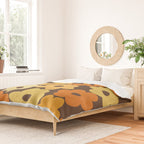 Simple Flower Pattern #2 Duvet Cover Gallery Image 2