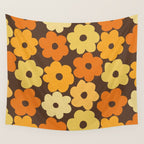 Simple Flower Pattern #2 Wall Tapestry Gallery Image 4