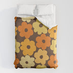 Simple Flower Pattern #2 Duvet Cover Gallery Image 6