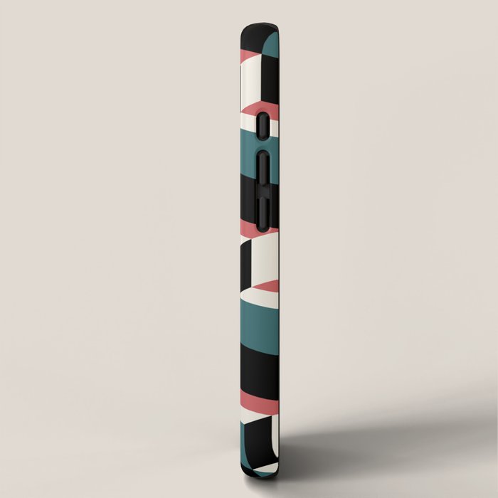 Cuboid Geometric Abstract Shapes Pattern XXXIII iPhone Case Gallery Image 2