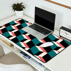 Cuboid Geometric Abstract Shapes Pattern XXXIII Desk Mat Gallery Image 2