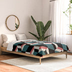 Cuboid Geometric Abstract Shapes Pattern XXXIII Comforter Gallery Image 2