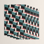 Cuboid Geometric Abstract Shapes Pattern XXXIII Wrapping Paper Gallery Image 3
