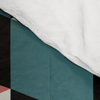 Cuboid Geometric Abstract Shapes Pattern XXXIII Comforter Gallery Image 4
