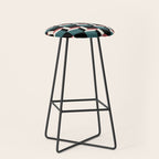 Cuboid Geometric Abstract Shapes Pattern XXXIII Stool Gallery Image 1