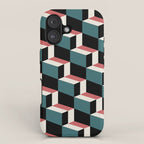 Cuboid Geometric Abstract Shapes Pattern XXXIII iPhone Case Gallery Image 1