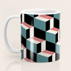 Cuboid Geometric Abstract Shapes Pattern XXXIII Coffee Mug Gallery Image 3
