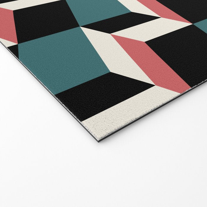 Cuboid Geometric Abstract Shapes Pattern XXXIII Welcome Mat Gallery Image 2