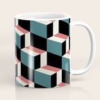 Cuboid Geometric Abstract Shapes Pattern XXXIII Coffee Mug Gallery Image 1