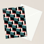 Cuboid Geometric Abstract Shapes Pattern XXXIII Stationery Card Gallery Image 2