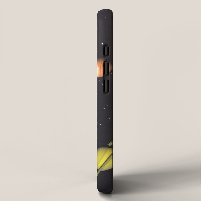 Big Bang Generation - A romantic boat ride amongst planets & stars in space iPhone Case Gallery Image 2