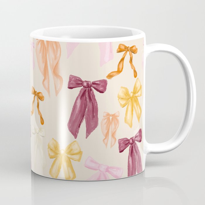 Pastel Watercolor Bow Ties Coffee Mug Gallery Image 1