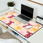 Pastel Watercolor Bow Ties Desk Mat Gallery Image 2