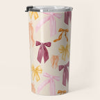Pastel Watercolor Bow Ties Travel Mug Gallery Image 3