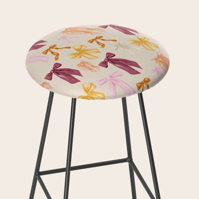 Pastel Watercolor Bow Ties Stool Gallery Image 2