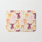 Pastel Watercolor Bow Ties Bath Mat Gallery Image 1