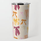 Pastel Watercolor Bow Ties Travel Mug Gallery Image 1