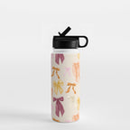Pastel Watercolor Bow Ties Water Bottle Gallery Image 1