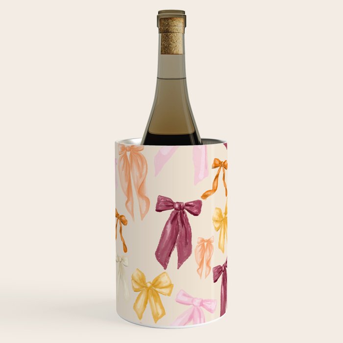 Pastel Watercolor Bow Ties Wine Chiller Gallery Image 3