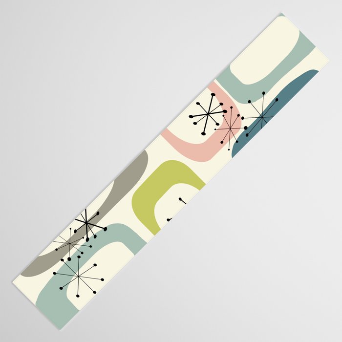 Mid Century Modern Shapes #society6 #buyart Table Runner Gallery Image 3