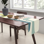 Mid Century Modern Shapes #society6 #buyart Table Runner Gallery Image 2