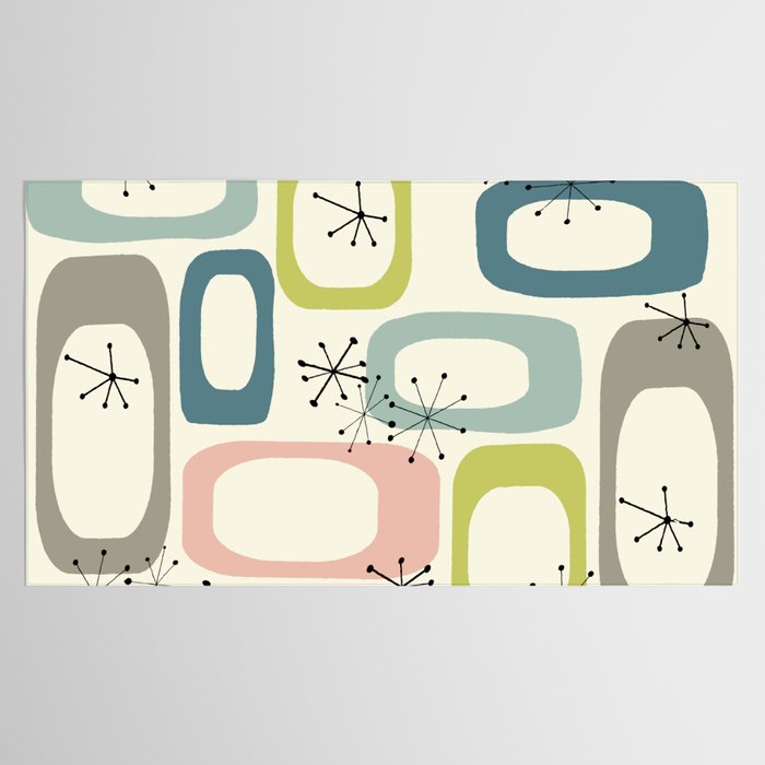 Mid Century Modern Shapes #society6 #buyart Tablecloth Gallery Image 2