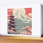 Cherry Blossom Fuji Shrine Wall Mural Gallery Image 2