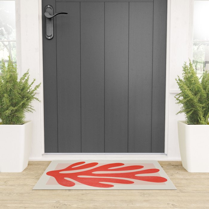 Jazz Leaf: Matisse Edition | Mid Century Series Welcome Mat Gallery Image 3