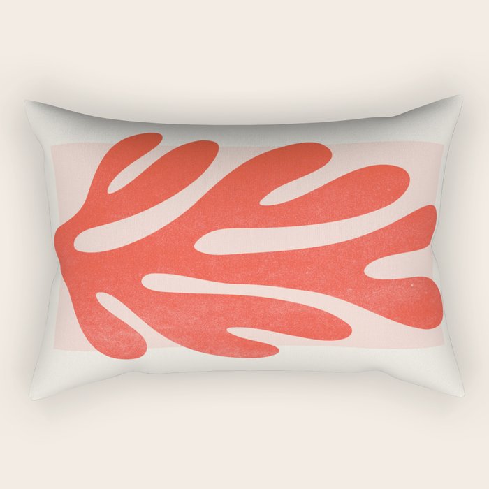 Jazz Leaf: Matisse Edition | Mid Century Series Rectangular Pillow Gallery Image 2