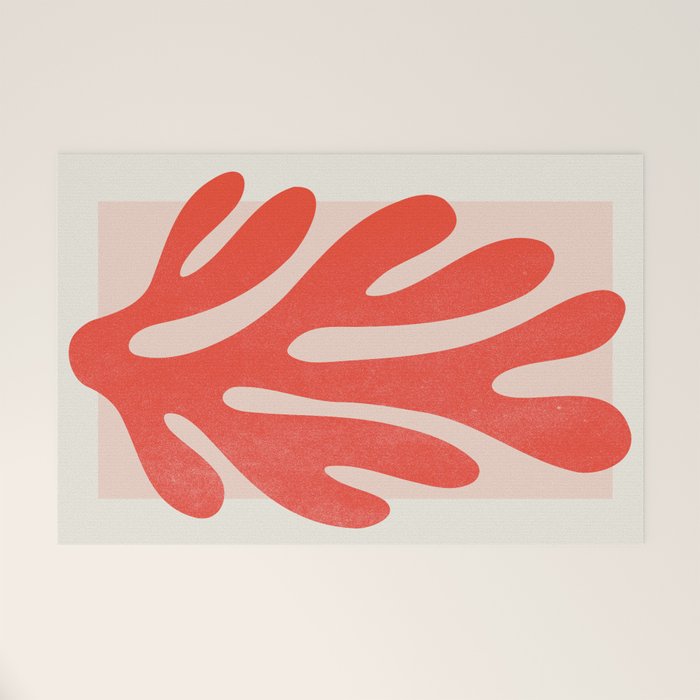 Jazz Leaf: Matisse Edition | Mid Century Series Welcome Mat Gallery Image 1