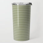 Minimal Arch LIII Earthy Sage Green Modern Geometric Lines Travel Mug Gallery Image 2