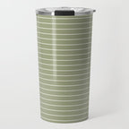 Minimal Arch LIII Earthy Sage Green Modern Geometric Lines Travel Mug Gallery Image 1