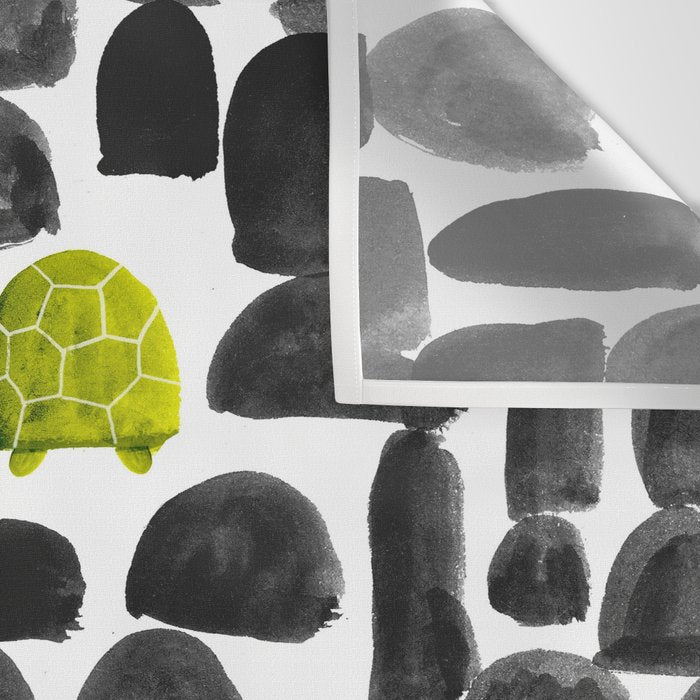 Turtle in Stone Garden Wall Tapestry Gallery Image 3