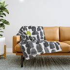 Turtle in Stone Garden Throw Blanket Gallery Image 1