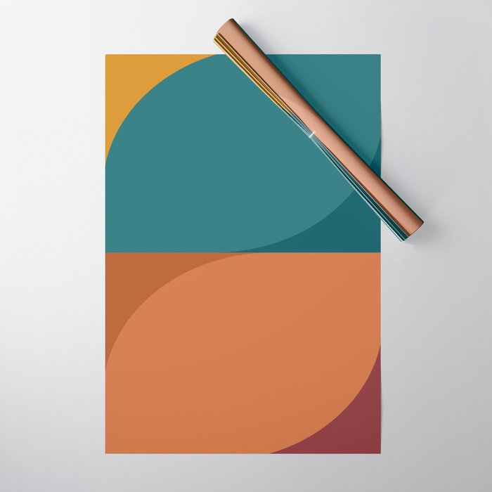 Almond Abstract XII Wrapping Paper Gallery Image 1